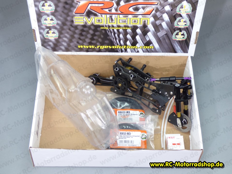 RG-BK3R: Wettbewerbs-Motorrad RG Evolution BK3R (inkl. NAI Gabel / Einarmschwinge / neue Frontbremse) RG-BK3R